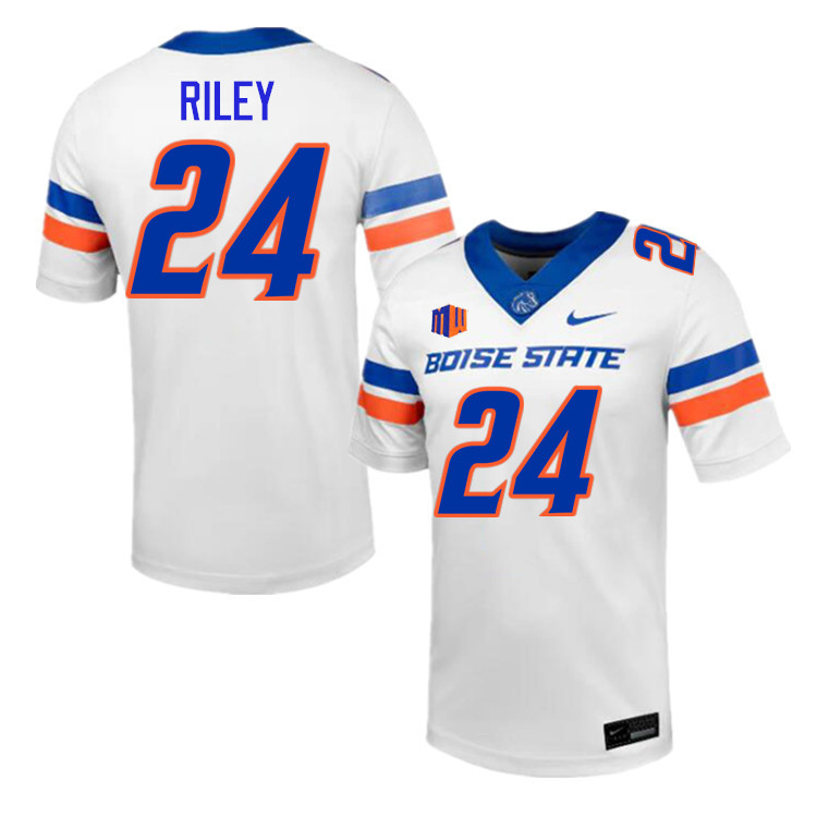 Dylan Riley Jersey, Boise State Broncos #24 Dylan Riley Football Jersey College Uniforms-White